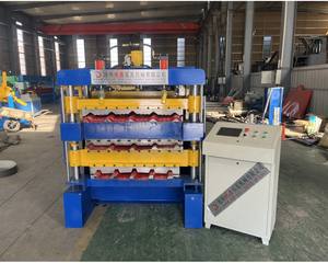 아연 도금 강철 자동 사다리꼴 거친 고립 Ibr 지붕 패널 만들기 기계 - Product Image 5