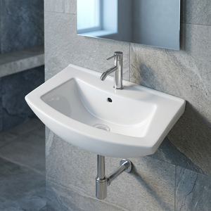 <b>Small</b> Modern Ceramic Wall Hung Wash Basin Bathroom Hand Wash <b>Sink</b> for Hotel Apartment Commercial Projects - Product Image 4