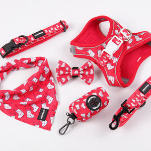 批发可调式钩环紧固件小型犬线束无拉反光一步狗线束皮带套装 - Product Image 1