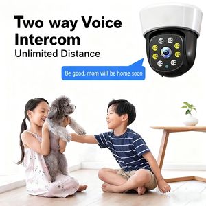 Cámara Domo PoE a todo Color compatible con 5MP OEM impermeable Audio ColorVu lente de 2,8mm seguridad al aire libre Red IP visión nocturna - Product Image 3