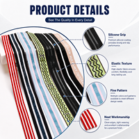 Bande élastique en silicone antidérapante avec logo personnalisé OEM pour vêtements et sous-vêtements