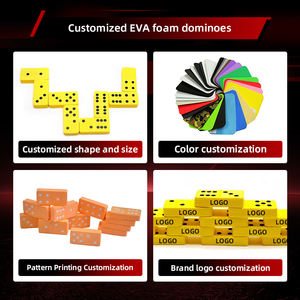 Jeu de dominos - Jouet de jardin en mousse EVA, adapté aux enfants et aux adultes - Peut être joué à l'intérieur et à l'extérieur - Product Image 3