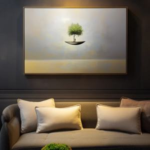 ภาพวาดสีน้ำมันลายเส้นนามธรรมสไตล์มินิมอลสมัยใหม่ งานศิลปะตกแต่งผนังแบบ 3 มิติ ภาพวาดบนผ้าใบทำมือ ศิลปะตกแต่งบ้าน ตกแต่งภายใน - Product Image 2