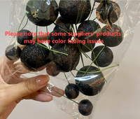 Glitter Faux Styrofoam Balls Cake Topper Black Gold Silver Pink Decor Ball Topper for Valentine's Day Christmas Cake Decoration