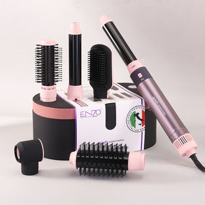 <span class=keywords><strong>ENZO</strong></span> EN-4133-5 Brosse thermique 6 en 1, séchage et coiffage en une seule étape, peigne chauffant à air chaud, boucleur, brosse interchangeable, tête rotative, sèche-cheveux brosse - Product Image 1