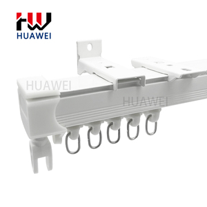 HUAWEI finestra scorrevole silente in metallo tenda guida incasso soffitto onda Custom in lega di alluminio Ripple S piega la traccia della tenda - Product Image 4