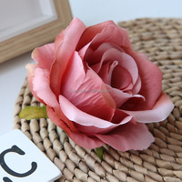 F516 Haute Qualité 10CM Multicolore Floral Mur Toile de Fond Décorations Soie Artificielle Velours Rose Tête de Fleur pour les Mariages Fêtes