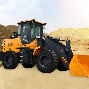 Wiellader Yuchai Motor Tractor Voorlader Wiellader Met Betonnen Mengbak