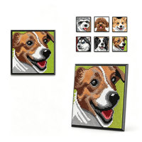 Kits de Bloques de Construcción de Ladrillos de Micropartículas DIY para Arte Pixelado de Mascotas, Pintura de Pared, Uso Dual para Escritorio y Hogar, Decoración, Rompecabezas de Ensamblaje, Regalo