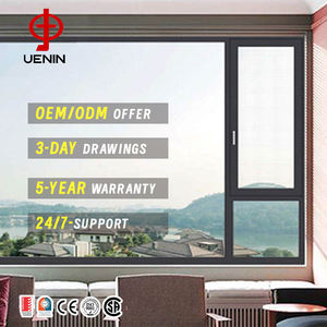 Ventanas de aluminio resistentes a impactos de huracanes aprobadas por Miami Dade Diseño de estilo moderno para casa costera de Florida y edificio de villas - Product Image 1