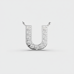 Pendentifs et breloques en forme de lettre «U» en plaqué or pour fêtes, pour les enfants - Product Image 1