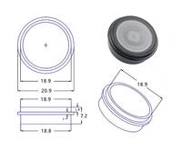 Módulo Escáner de Códigos de Barras 1D 2D QR GM910S Negro Redondo DC3.3V USB UART para Arduino Linux Windows