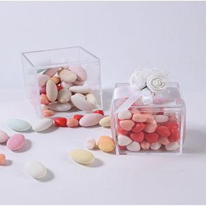 High Transparency Food Grade Hard <b>Plastic</b> PS Tiramisu <b>Box</b> Square Food <b>Display</b> Container Sushi Cookie Biscuit Bread Mousse Candy - Product Image 6