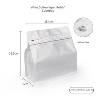 Sacs à café personnalisés en PBAT imprimés numériquement par gravure rapide, avec valve et fermeture éclair, fond plat, 250g 500g, pour emballage de haricots noirs et aliments pour bébés