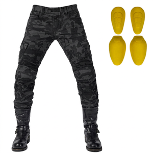 Pantalones de moto de camuflaje personalizados con protección, elegantes pantalones de moto de camuflaje para bicicleta de verano con varios bolsillos para ciclista - Product Image 1