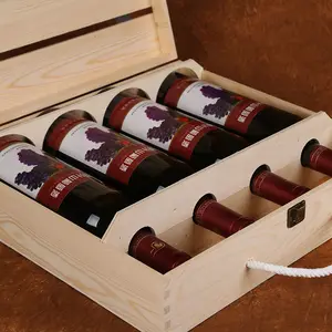 Hollow Wine Bottle Holder With Rope Handle