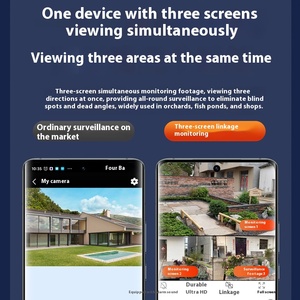 Tích hợp năm Ống kính HD 16MP máy ảnh với súng và bóng máy hỗ trợ phát hiện hình người và theo dõi máy ảnh ngoài trời không thấm nước - Product Image 2