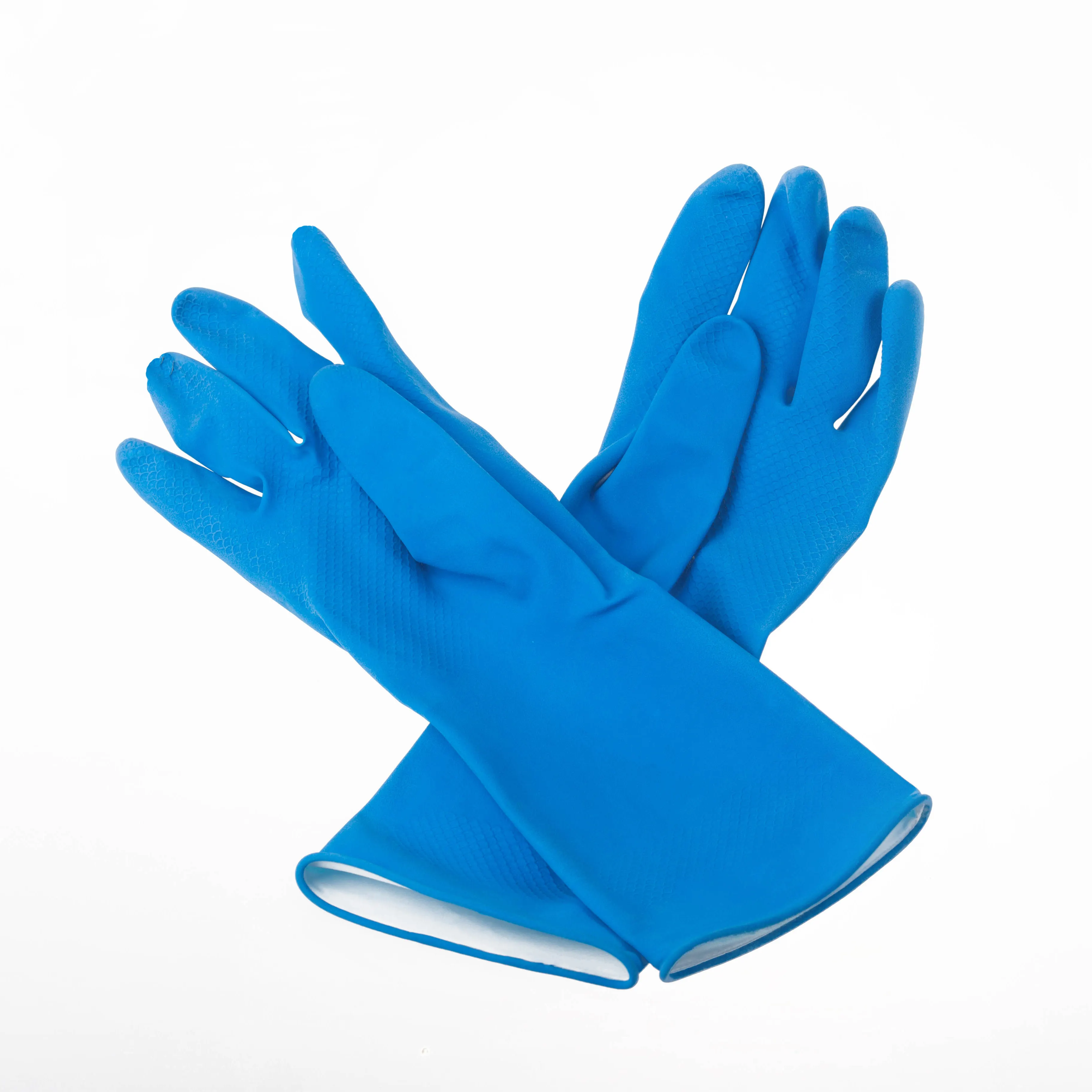 Latex Household Gloves Dishwashing Gloves Flock Lined Rubber Custom Logo Custom Package Thin Cleaning Size 10 Startul