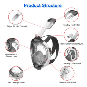 2024 EK đầy đủ mặt lặn mặt nạ mới Scuba bơi - Product Image 4