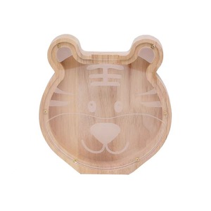 Huchas de madera con forma de los 12 animales del zodiaco, caja de dinero portátil para niños, decoración del hogar, respetuosa con el medio ambiente, sin cerradura - Product Image 3