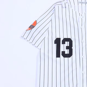 Maglia da <span class=keywords><strong>Baseball</strong></span> Personalizzata TF di Alta Qualità con Design Ricamato e Sublimato, Magliette da <span class=keywords><strong>Baseball</strong></span> a Righe Bianche - Product Image 5