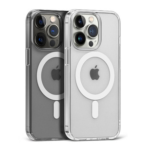 Coques de téléphone magnétiques transparentes pressées à <span class=keywords><strong>chaud</strong></span> pour iPhone 16E 17Air 14 15ProMax - <span class=keywords><strong>Coque</strong></span> rigide anti-chute magnétique tendance - Product Image 5