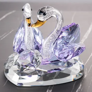 Fabrik Direkt verkauf Crystal Swan Ornamente Kreative Crystal Swan Indoor Souvenirs