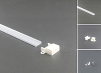 Extrusion en aluminium pliable de profil de LED incurvé par LS-083 20*4MM 6063 pour la coupe en aluminium de profil de LED de forme de U de conception de plafond léger