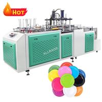 Machine de production de plateaux en papier hydraulique entièrement automatique, machine de fabrication de petites assiettes jetables en papier
