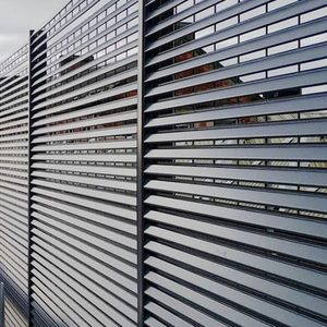Lames en aluminium commerciales pour jardin de 6 pi x 8 pi pour les cours avant, clôture à persiennes, clôture moderne populaire avec <span class=keywords><strong>prix</strong></span> de gros - Product Image 1