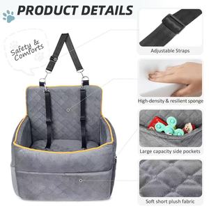 Siège de <span class=keywords><strong>voiture</strong></span> <span class=keywords><strong>pour</strong></span> <span class=keywords><strong>chien</strong></span> multifonctionnel, détachable et lavable, <span class=keywords><strong>pour</strong></span> chiens de taille moyenne/grande de moins de 50 livres ou 2 petits chiens en voyage - Product Image 4