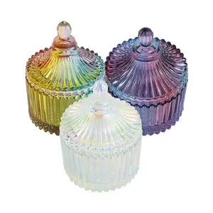 Glas Acryl Flüssig pulver Tasse Vorrats behälter Halter Home Decoration Dekor Glas Nagel Dappen Dish