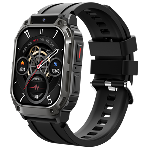Montre connectée 5G tout réseau DF Q80 compatible WearFit Pro, double carte SIM, 16 Go, GPS, suivi sportif, caméra frontale 200W, IP68 - Product Image 1