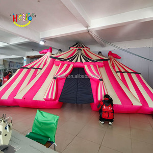 Carnaval puesta en escena <span class=keywords><strong>Fondo</strong></span> inflable arco de <span class=keywords><strong>circo</strong></span> inflable rosa - Product Image 5