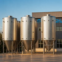 Cuve de Fermentation Industrielle Tonsen 100HL-500HL, Unitank Conique Encaissé Grande Capacité 10000L pour Brasserie Artisanale