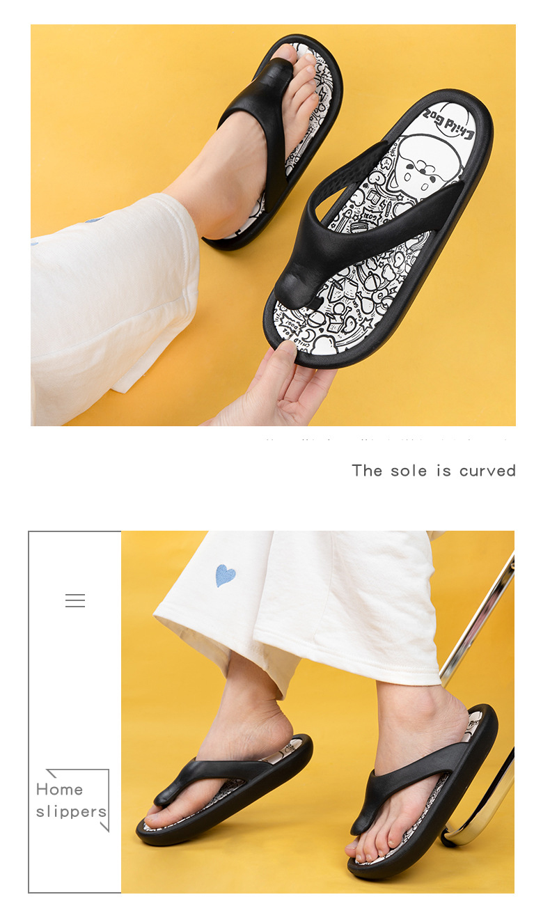 Custom Printed Men Summer Shoes EVA Flip-flops Ladies Shoes Ladies Flip Flop Slippers 3cm Thick Sole