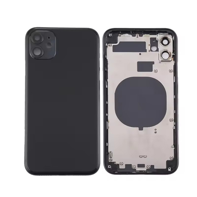 High Quality Back Middle Frame Chassis Door for iphone 11 Battery Housing Back Glass