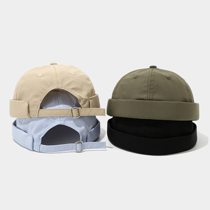 Chapeau sans bord à séchage rapide Bonnet quotidien léger Docker Cap Sailor Roulé Manchette Harbour Hat Casual Skullcap - Product Image 4