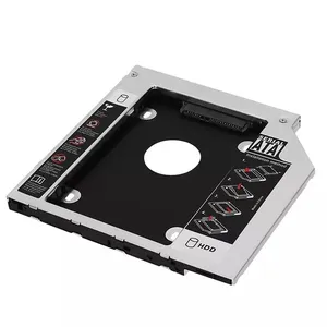 Kualitas tinggi aluminium 9.0mm/12.7mm laptop caddy kedua 9.5mm laptop hdd caddy laptop