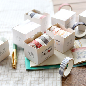 Washi Tape Set Masking Decorative Vintage Floral Washi Tape Box Decorative Japanese Washi Tape