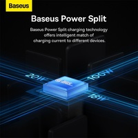 Câble de charge rapide Baseus Flash Series 2, un pour trois, Type-C vers M+L+C, 100W, 1,5m, noir, bleu, violet, en stock
