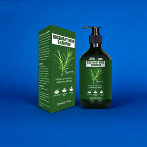 Champú Herbal Refrescante de Romero en Crema para Uso en Salón, para Cabello Seco, Graso y Dañado, con Efecto Suavizante e Hidratante de Menta - Product Image 5