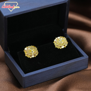Pendientes de Diamante Amarillo Ovalado Cultivado en Laboratorio Goldleaf, con Certificado IGI, HPHT CVD, Oro Real de 18K/14K, Joyería para Compromiso y Boda para Mujer - Product Image 2