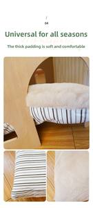 บ้านสุนัขและแมวแบบถอดได้พร้อมปุ่มปิดเฟอร์นิเจอร์ไม้หน้าต่างห้องโดยสารสำหรับสัตว์เลี้ยงกลางแจ้งและในร่ม - Product Image 5