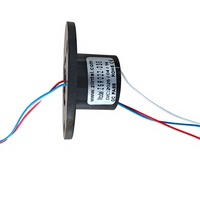 SR012B SR022 Mini Capsule Slip Ring Flange Rotary Electrical Joint untuk Truk Derek LWG610 Kabel Sensor Sudut Panjang Gulungan Kabel