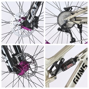 <span class=keywords><strong>VTT</strong></span> d'Usine 10/8 Vitesses Cadre en Aluminium Vélo <span class=keywords><strong>de</strong></span> Montagne 26 Pouces Amortisseur <span class=keywords><strong>de</strong></span> Descente à Double Épaule - Product Image 6