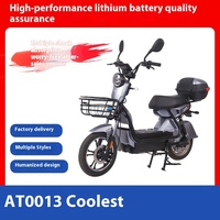 Moto électrique à frein à disque de 16 pouces pour adultes batterie au lithium 48V à deux roues fraîche 250W cadre en acier à 3 vitesses vente en gros