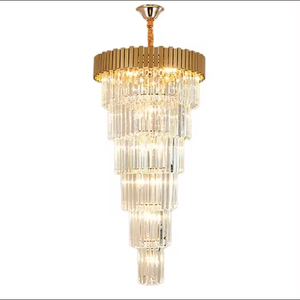 Zeal Lighting Pendant Lights Hotel Villa Staircase Modern Luxury Clear K9 Crystal <b>Chandeliers</b> - Product Image 6