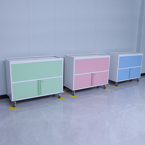 Contenedores de Basura Móviles Sishubang, Gabinetes de Preparación de Soluciones Asépticas para Salas de Tratamiento de Enfermería, Gabinetes de Residuos Médicos para Hospitales - Product Image 3