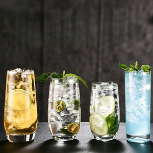 Copa de cóctel Collins de pared recta para Long Island Iced Tea, Gin Tonic, Mojito - Cristalería de diseño nórdico/minimalista - Product Image 1